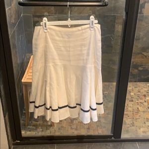 Ralph Lauren white Linen Skirt